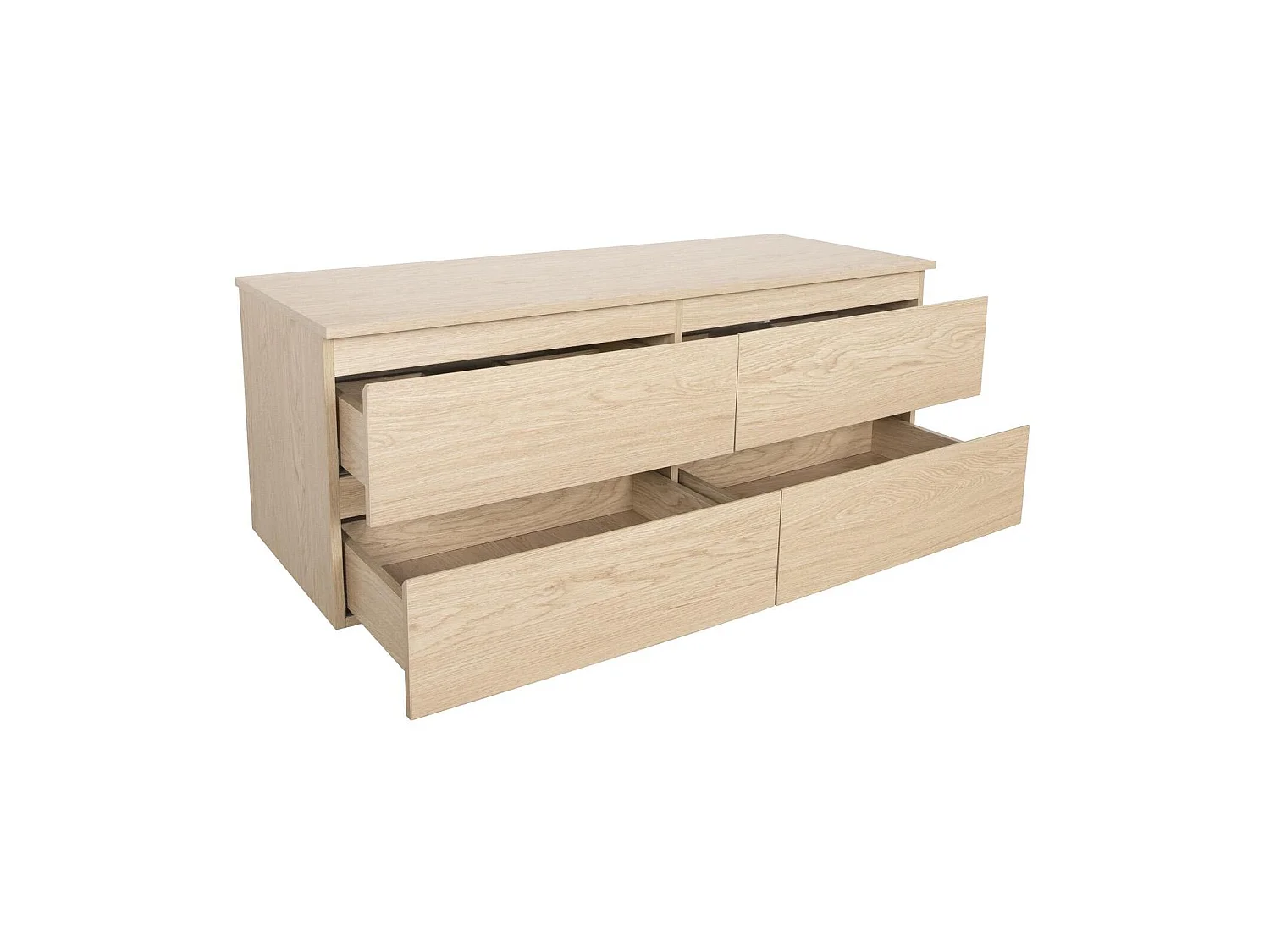 Meuble double vasque SORRENTO suspendu avec plan effet bois 120 cm