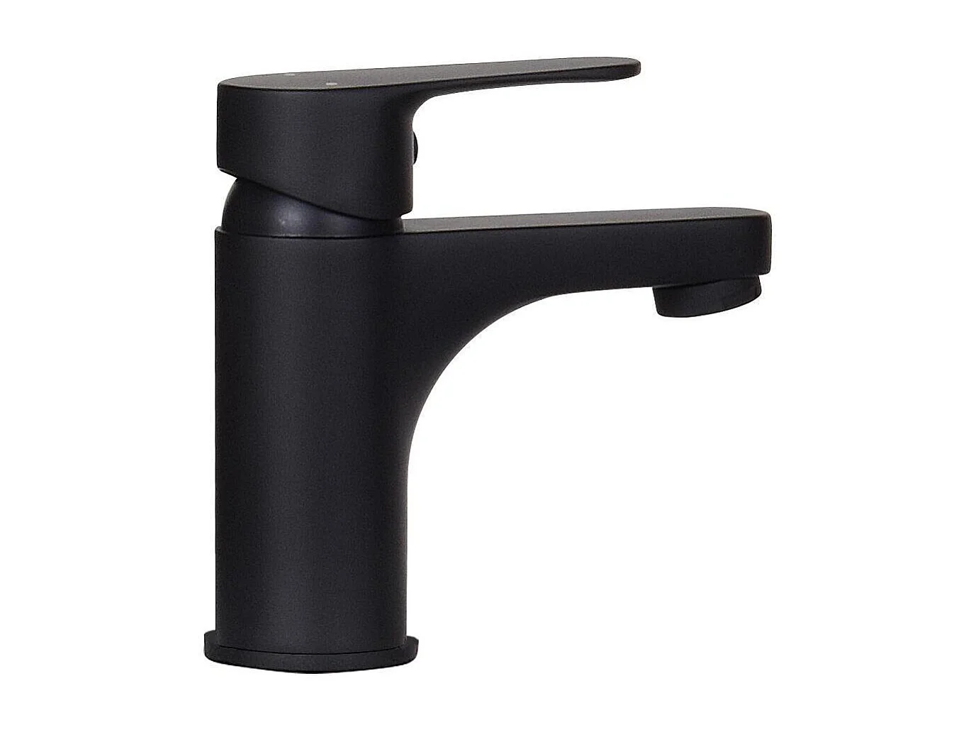 Meuble lave-mains LISA + robinet noir + miroir ovale