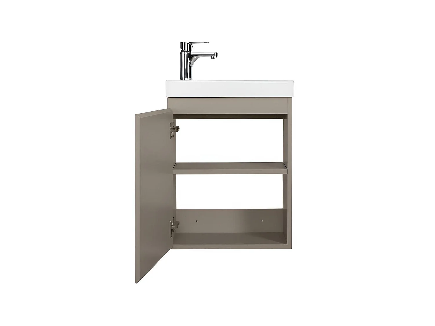 Mobile bagno LISA + specchio ovale + rubinetto nero