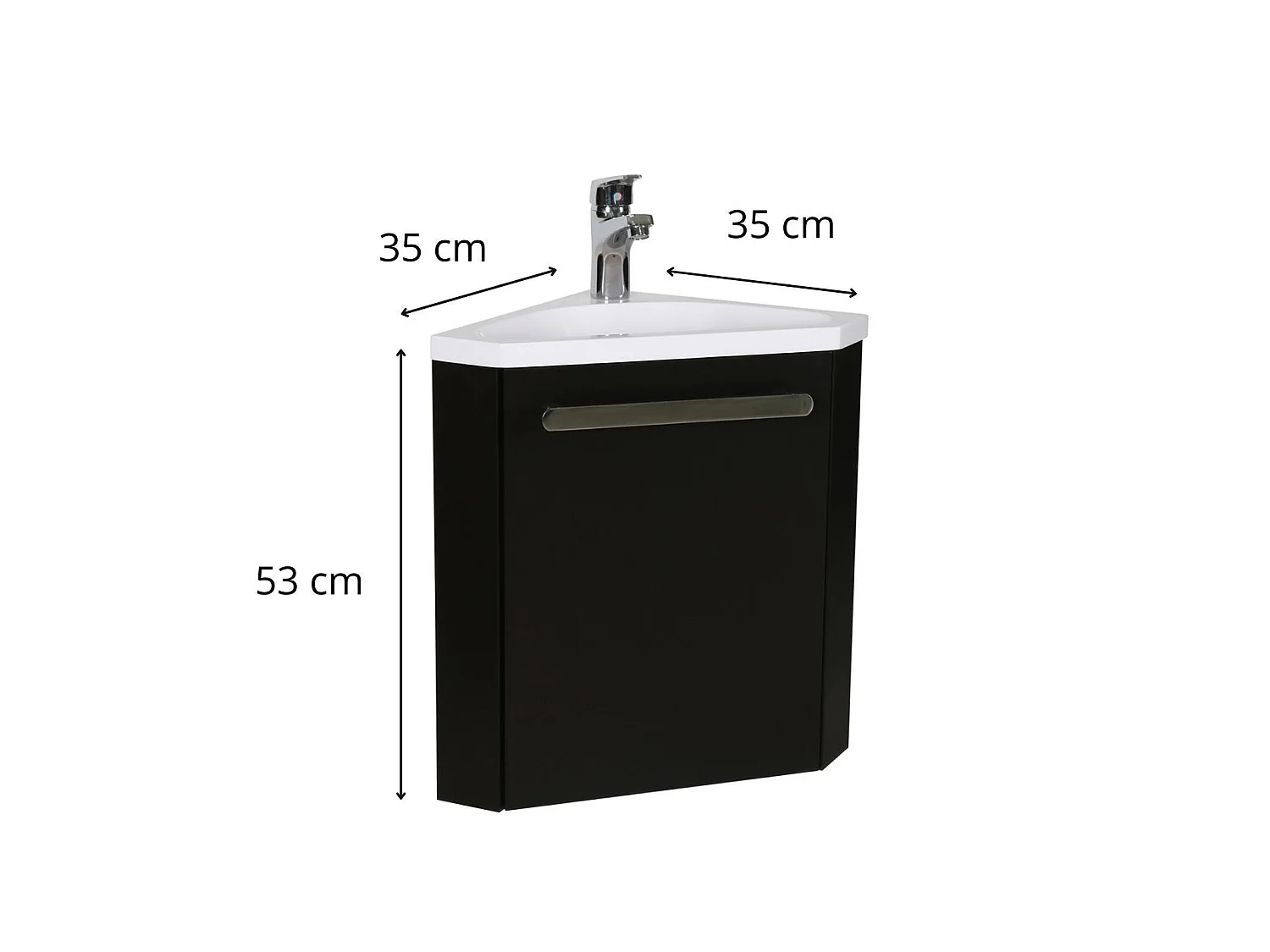 Meuble lave-mains d'angle SKINO