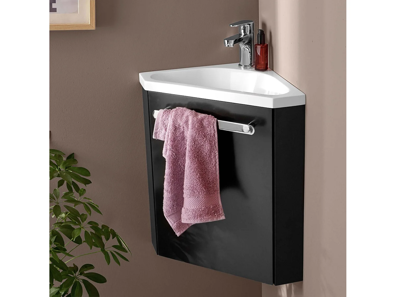 Meuble lave-mains d'angle SKINO