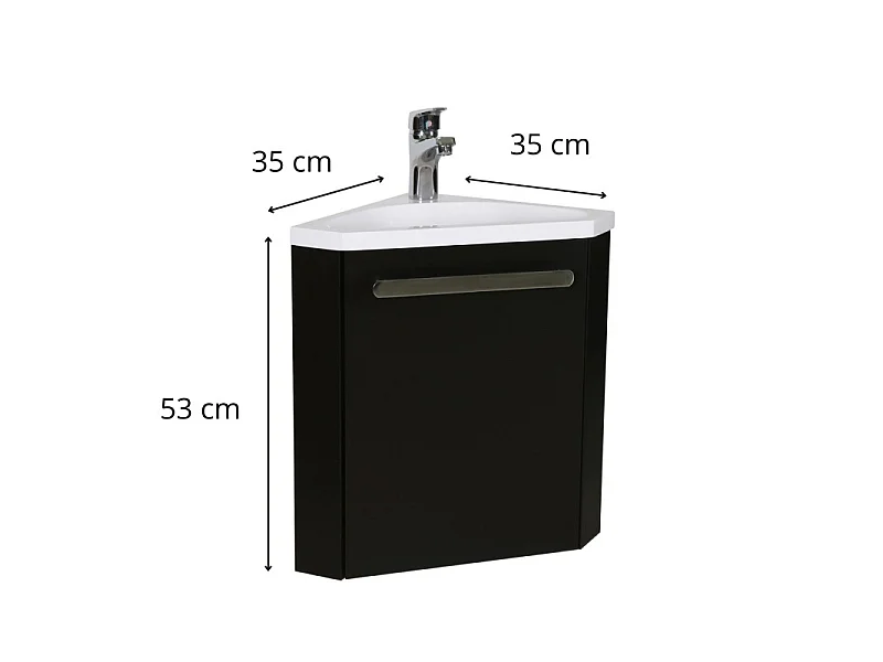 Mueble de lavabo de esquina SKINO