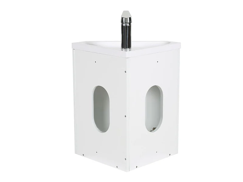 Meuble lave-mains d'angle suspendu SKINO