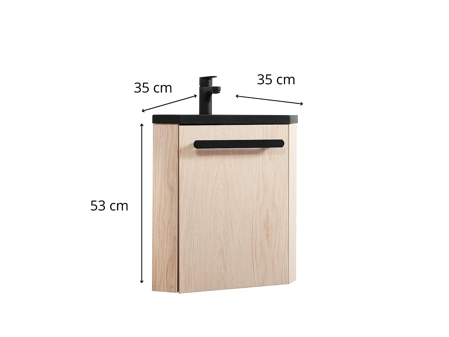 Mobile lavabo angolare SKINO