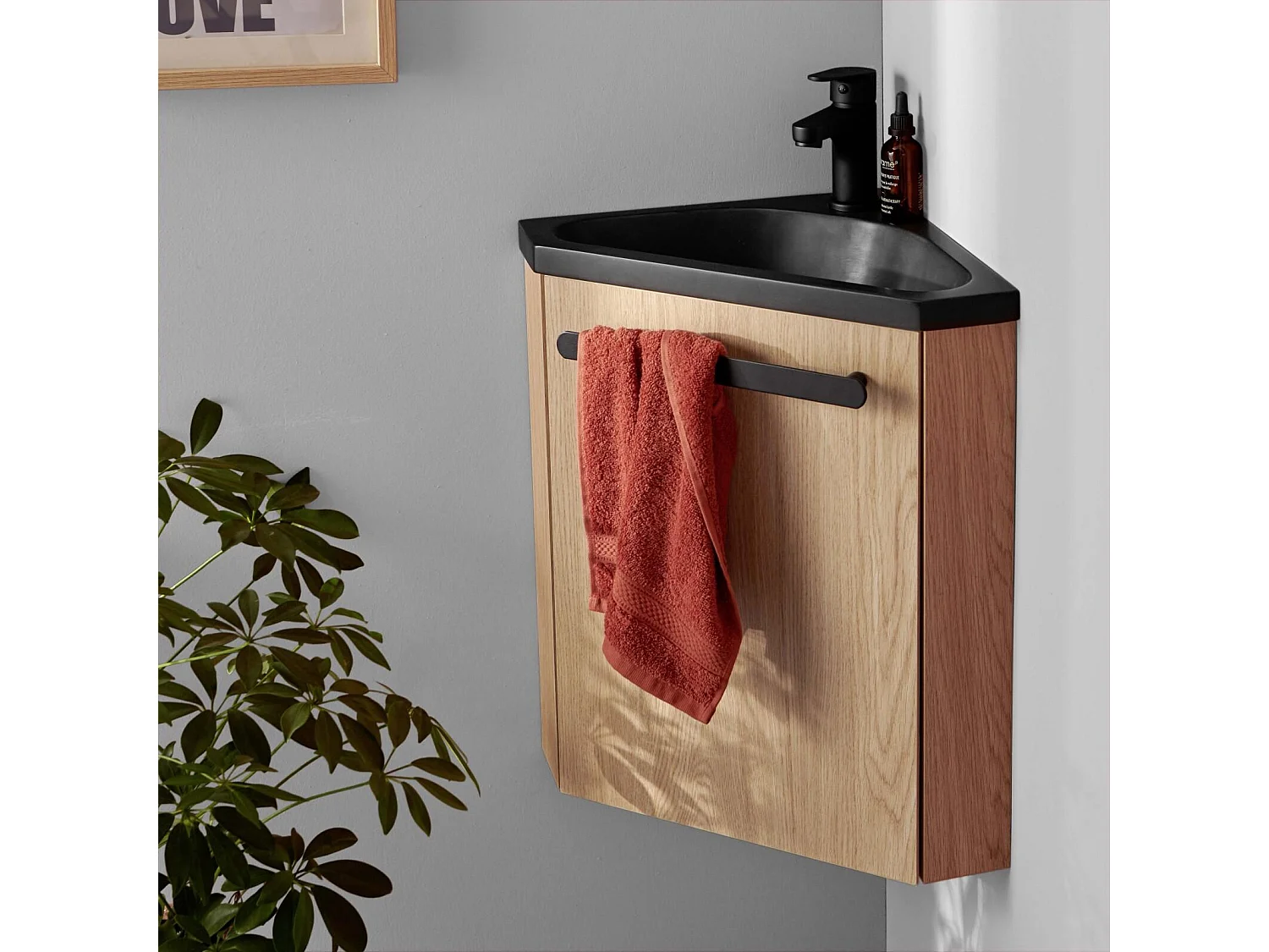 Mobile lavabo angolare SKINO
