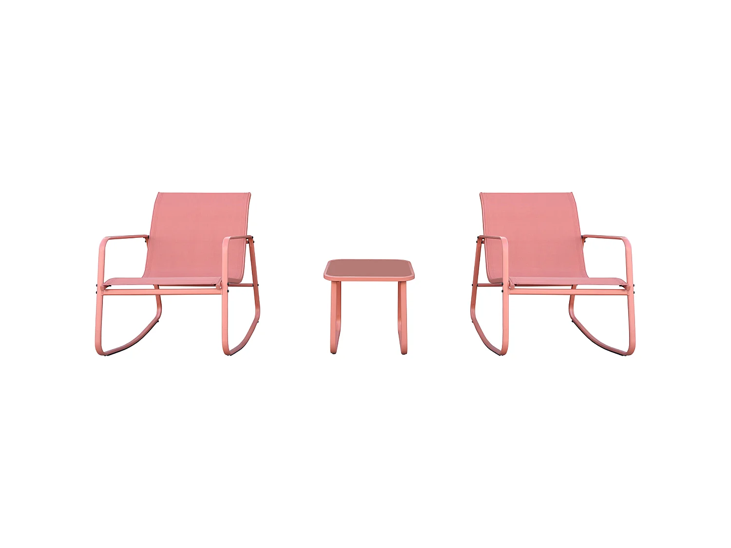 2-zits textilene schommelstoel in terracotta TENERIFE