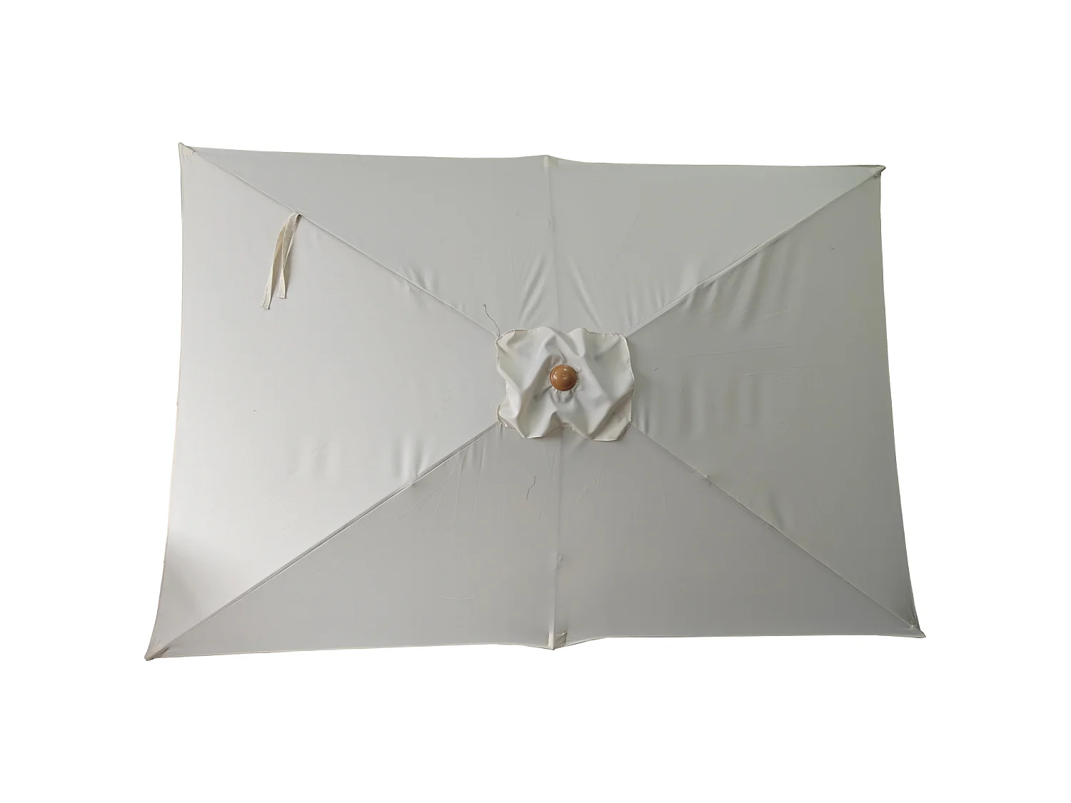 HAPUNAOmbrellone rettangolare diritto 2x3m beige ed effetto legno