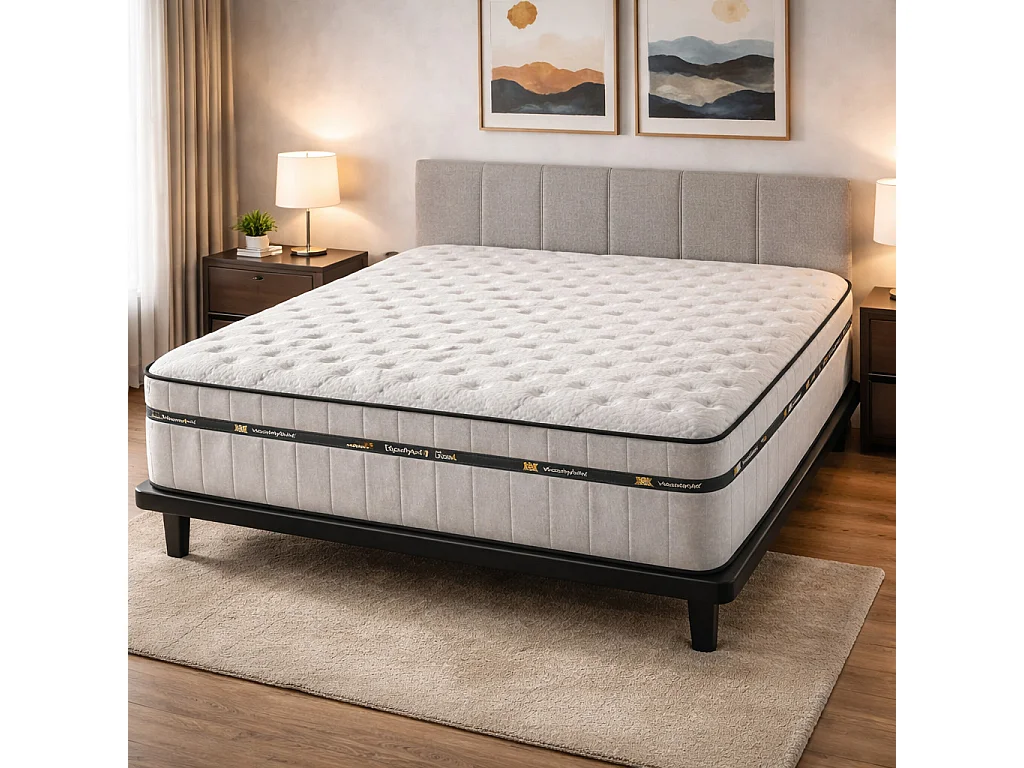 Colchón 135 x 190 Muelles Ensacados 7 Zonas Viscoelástico | Premium 28cm | Firmeza Perfecta y Adaptabilidad