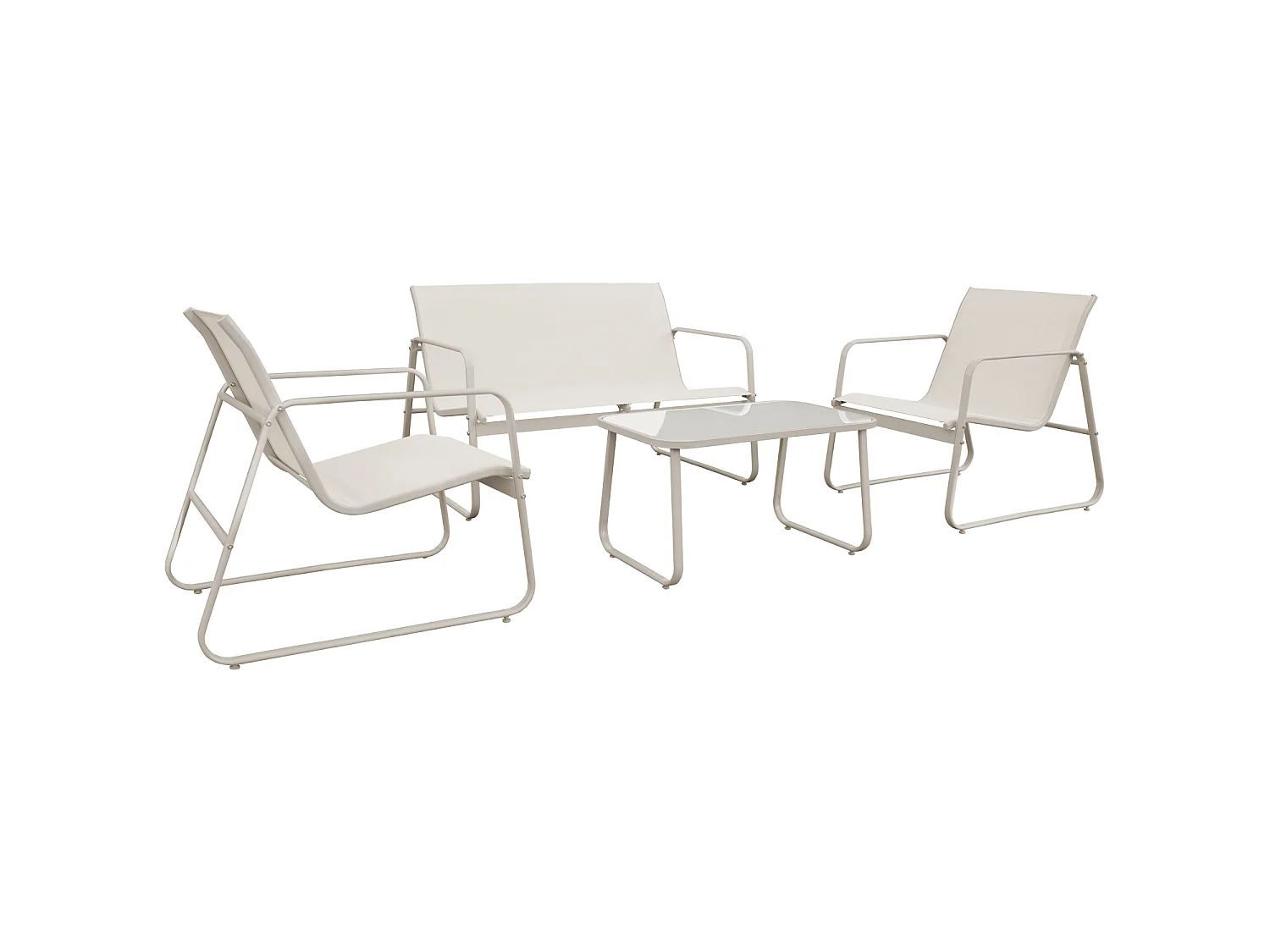 4-zits beige textilene tuinset TENERIFE