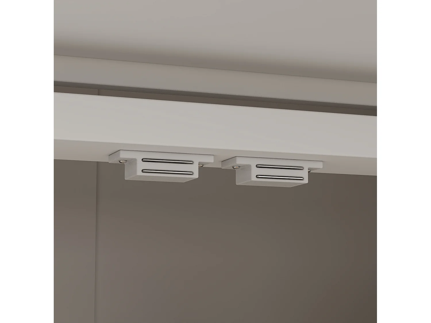 Buffet bas avec 2 tiroirs et 4 portes - 3 niveaux, sculpté et ajouré, salon, 160x40x80, Blanc