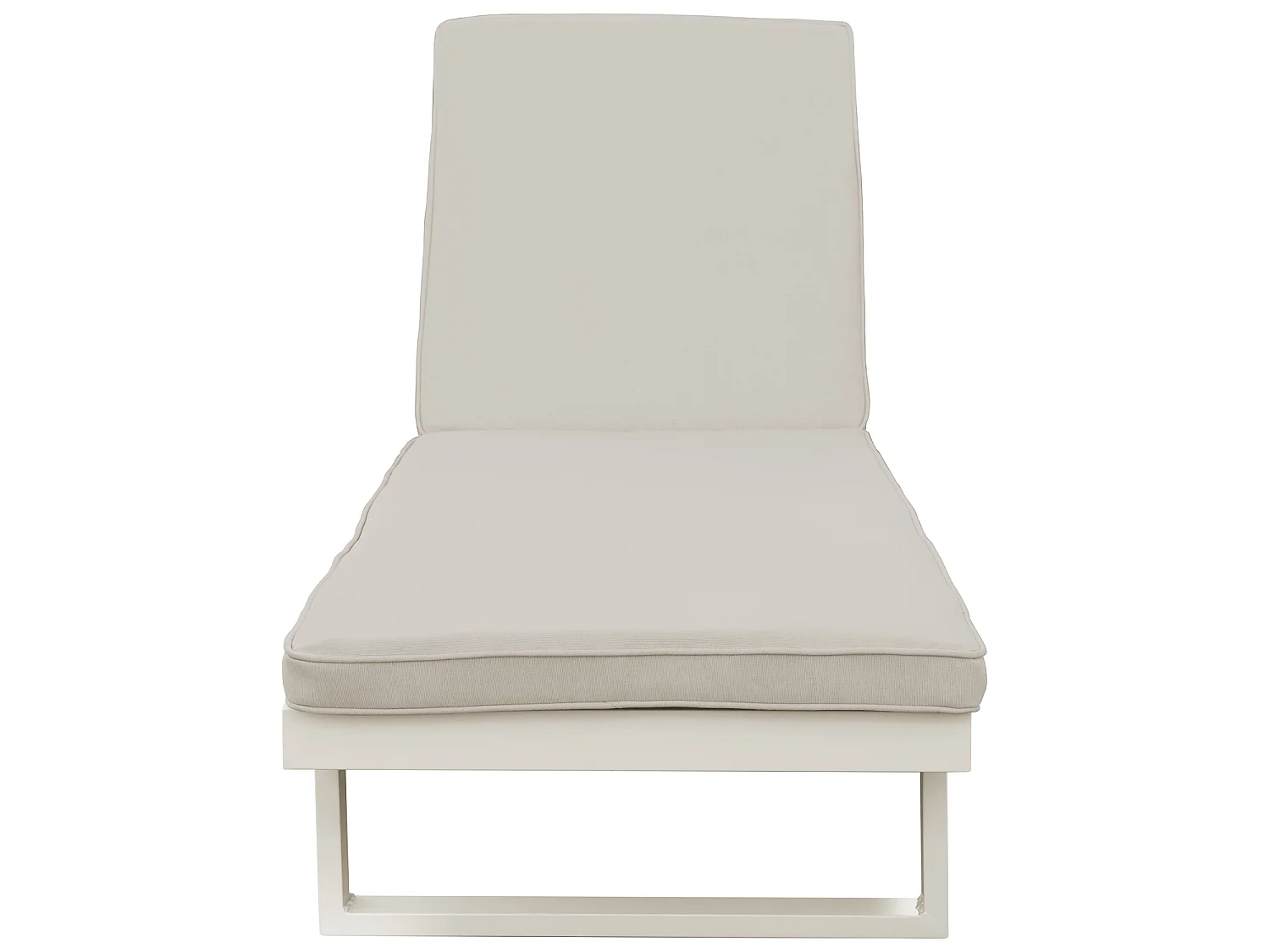 Bain de soleil en aluminium avec coussin beige PALOMINOS - HAPPY GARDEN