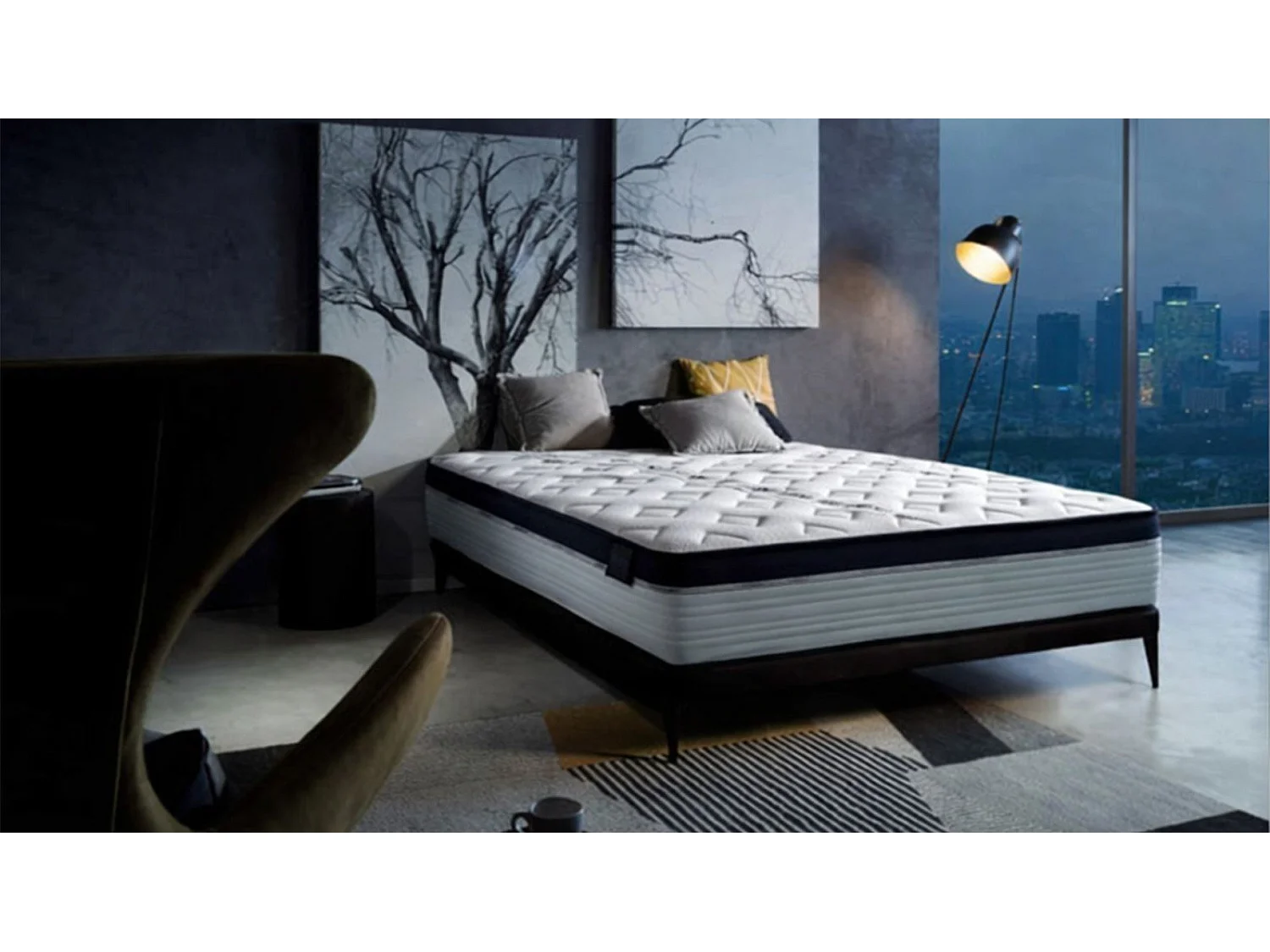 Matelas GRAVITY H25 mousse HR et graphène antistress 140x200