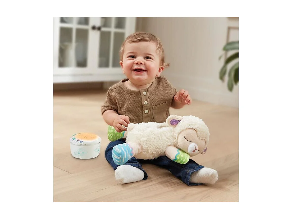 Veilleuse peluche VTech Manon 3-en-1 - Mouton avec projection et sons