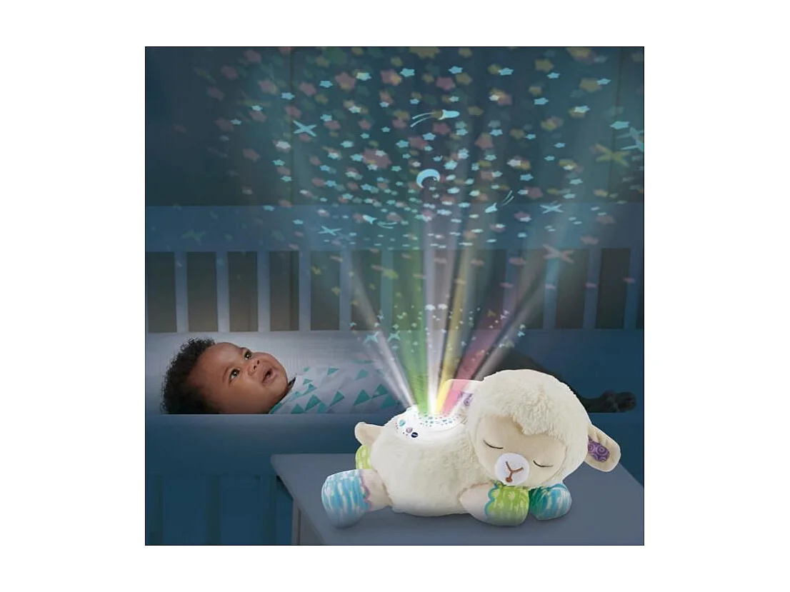 Veilleuse peluche VTech Manon 3-en-1 - Mouton avec projection et sons