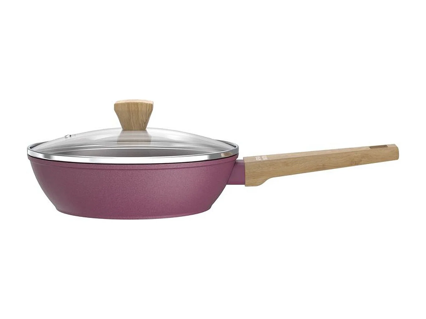 Sauteuse ARTHUR MARTIN AM3056 Ø24 cm - Aluminium forgé, revêtement céramique, Prune