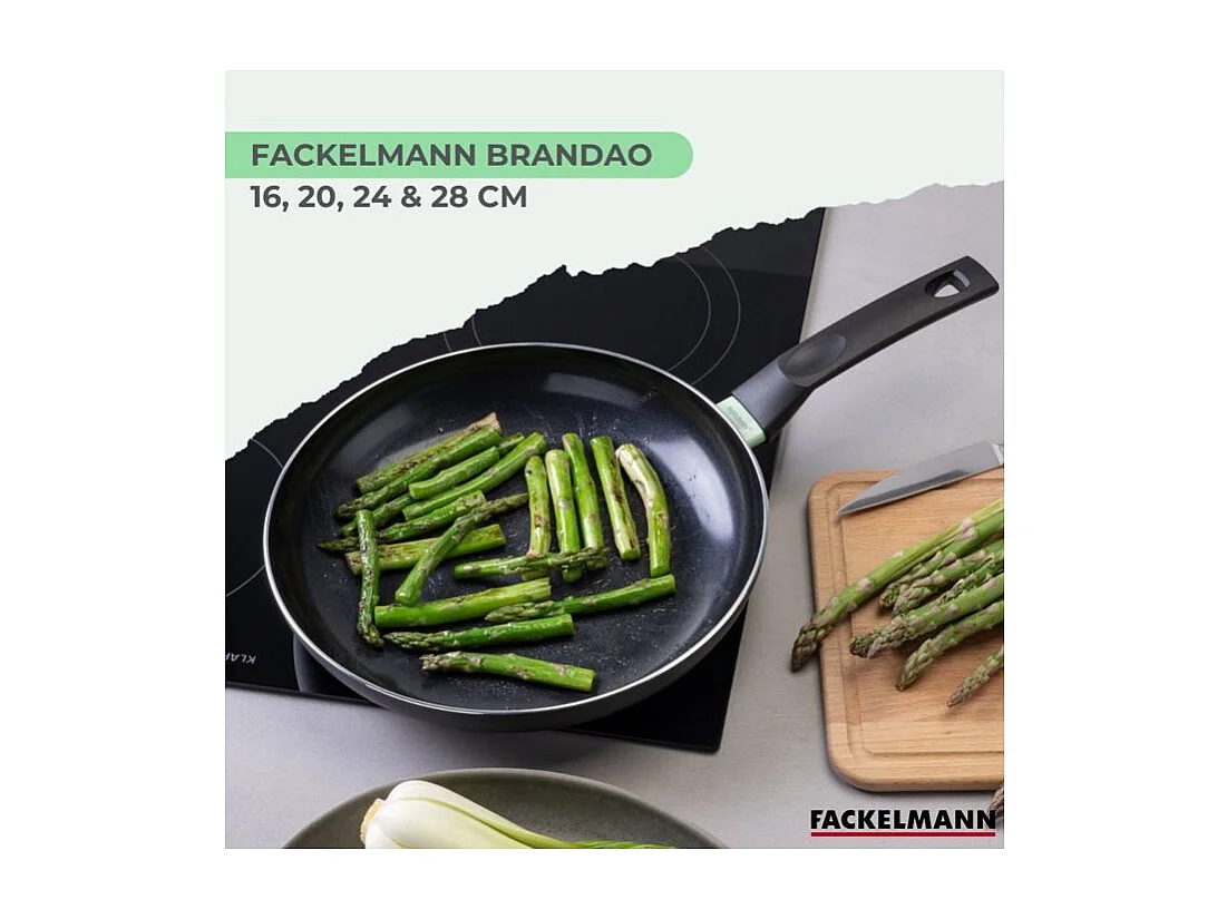 FACKELMANN Brandao - Lot de 4 poêles céramique antiadhésive (16/20/24/28 cm)