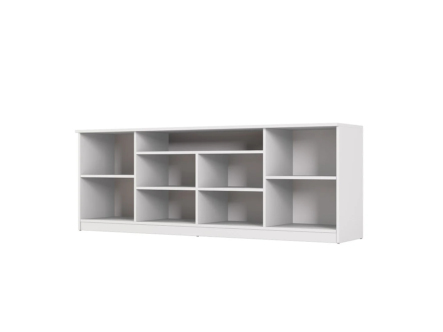 Commode moderne 200 cm avec système push-to-open, grande armoire de rangement pour salon