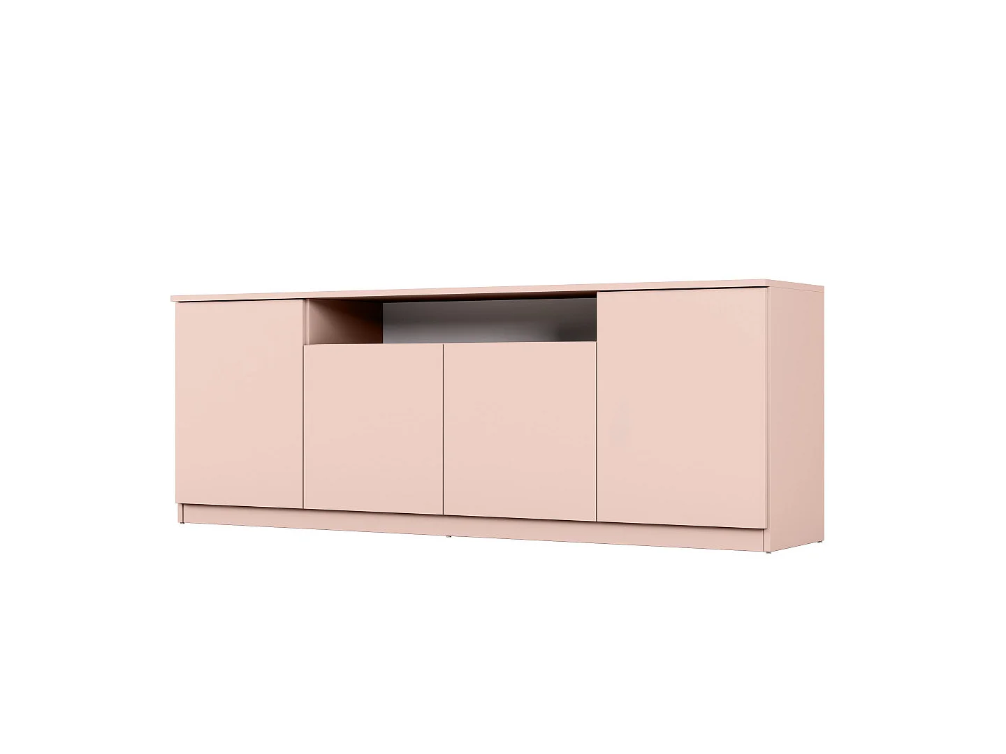 Commode moderne 200 cm avec système push-to-open, grande armoire de rangement pour salon quincaillerie de haute qualité