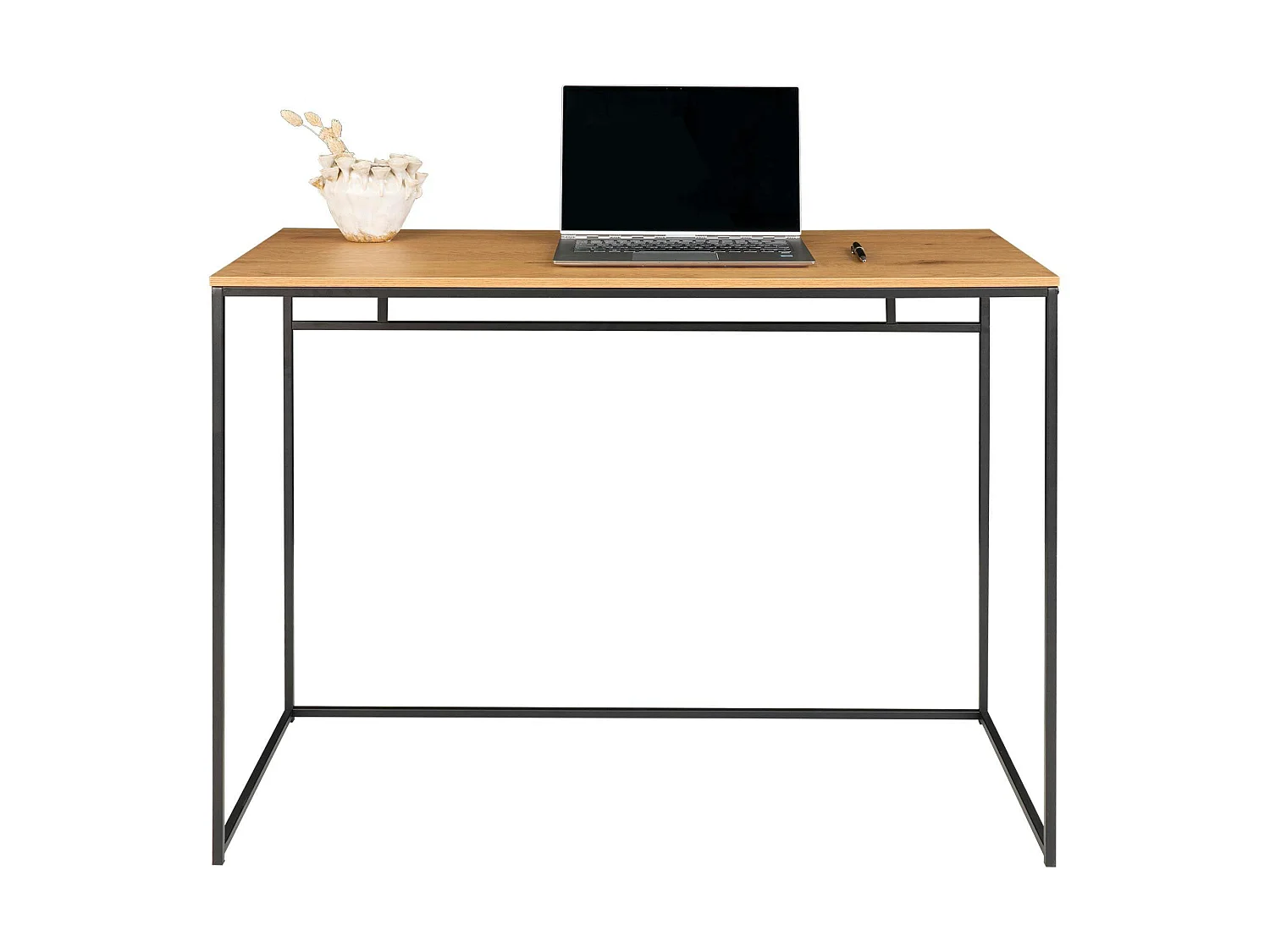 Bureau console design minimaliste effet bois clair TALLINN