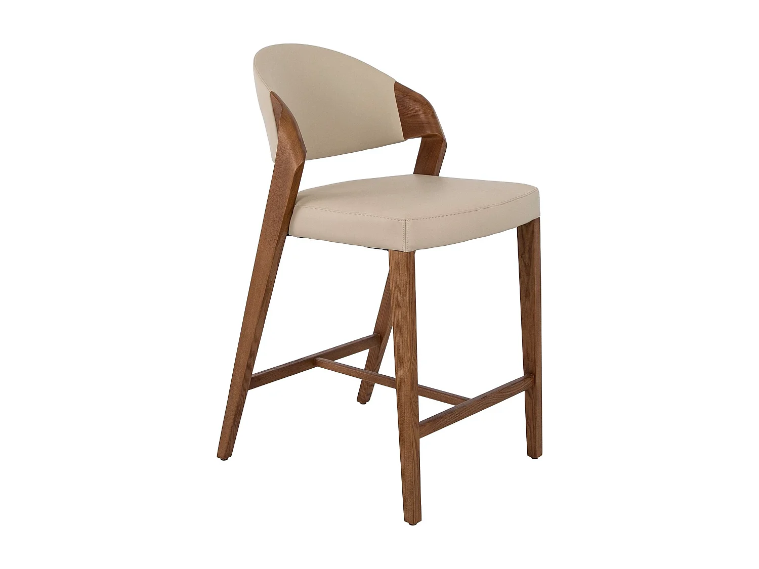Hocker aus Kunstleder in Nerzfarbe 4225 ANGEL CERDA