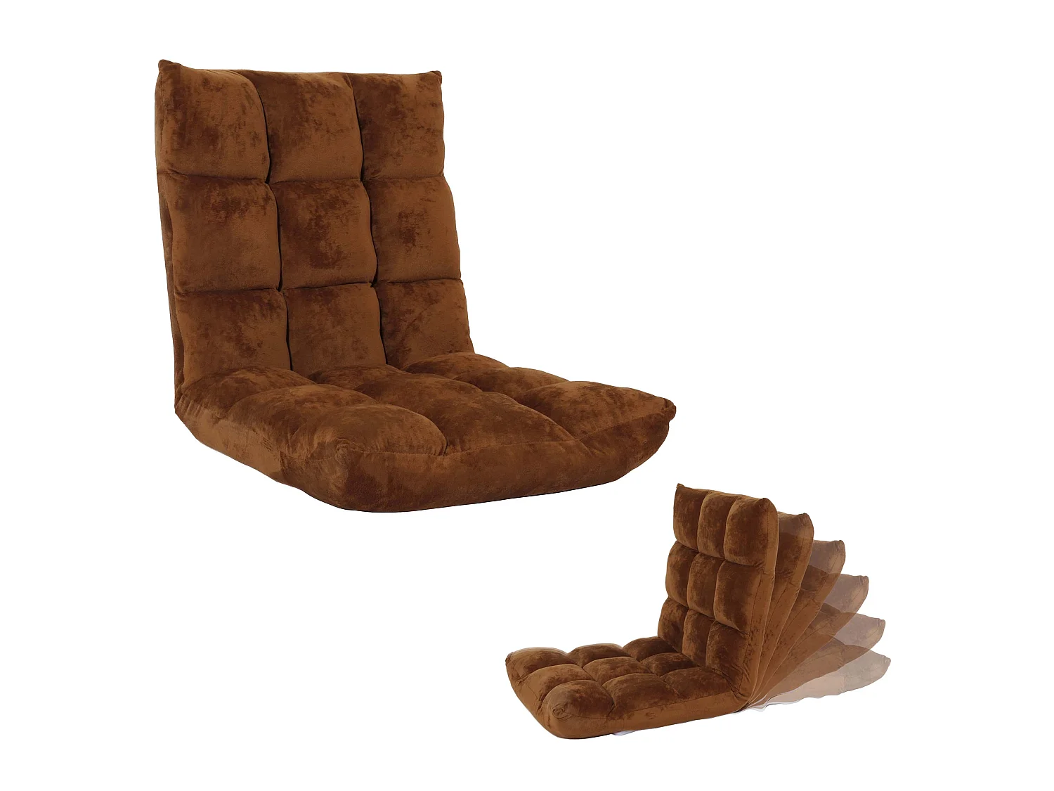 Vloerstoel MCW-N43,  donkerbruin