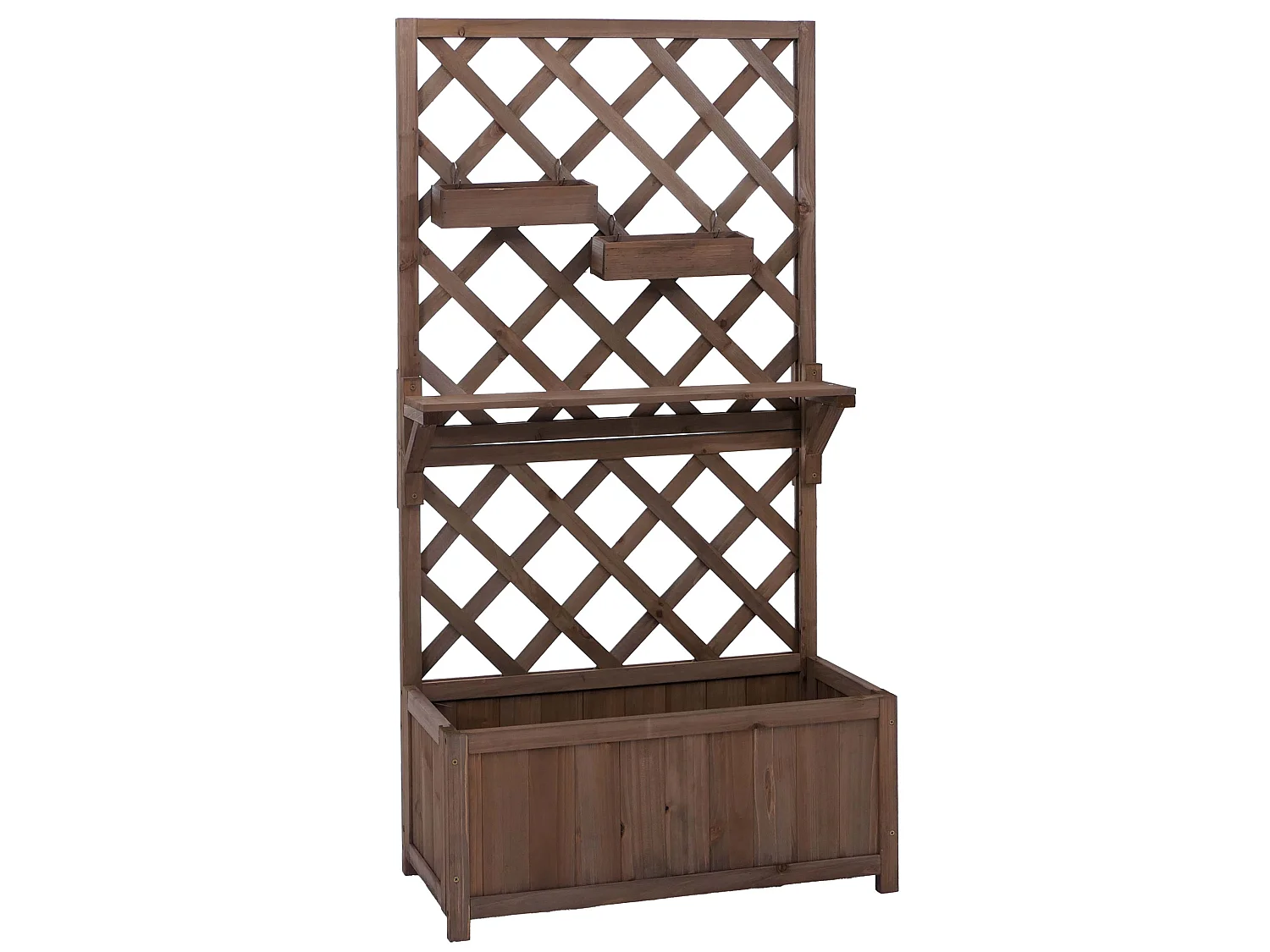 Canteiro elevado MCW-P68,  castanho