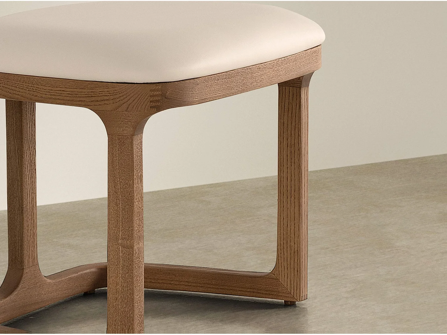 Banquette en similicuir couleur sable 5199 ANGEL CERDA