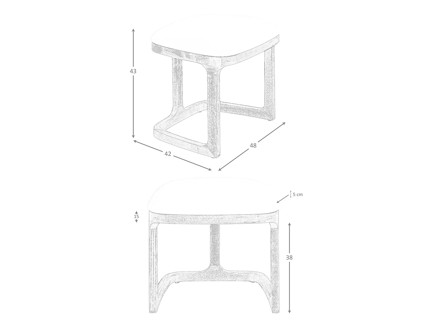 Banquette en similicuir couleur sable 5199 ANGEL CERDA