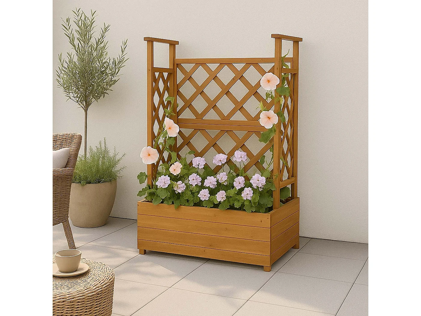 Canteiro elevado MCW-P67,  natural