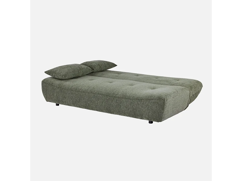 Banquette convertible tissu chenille 3 places vert - Klik