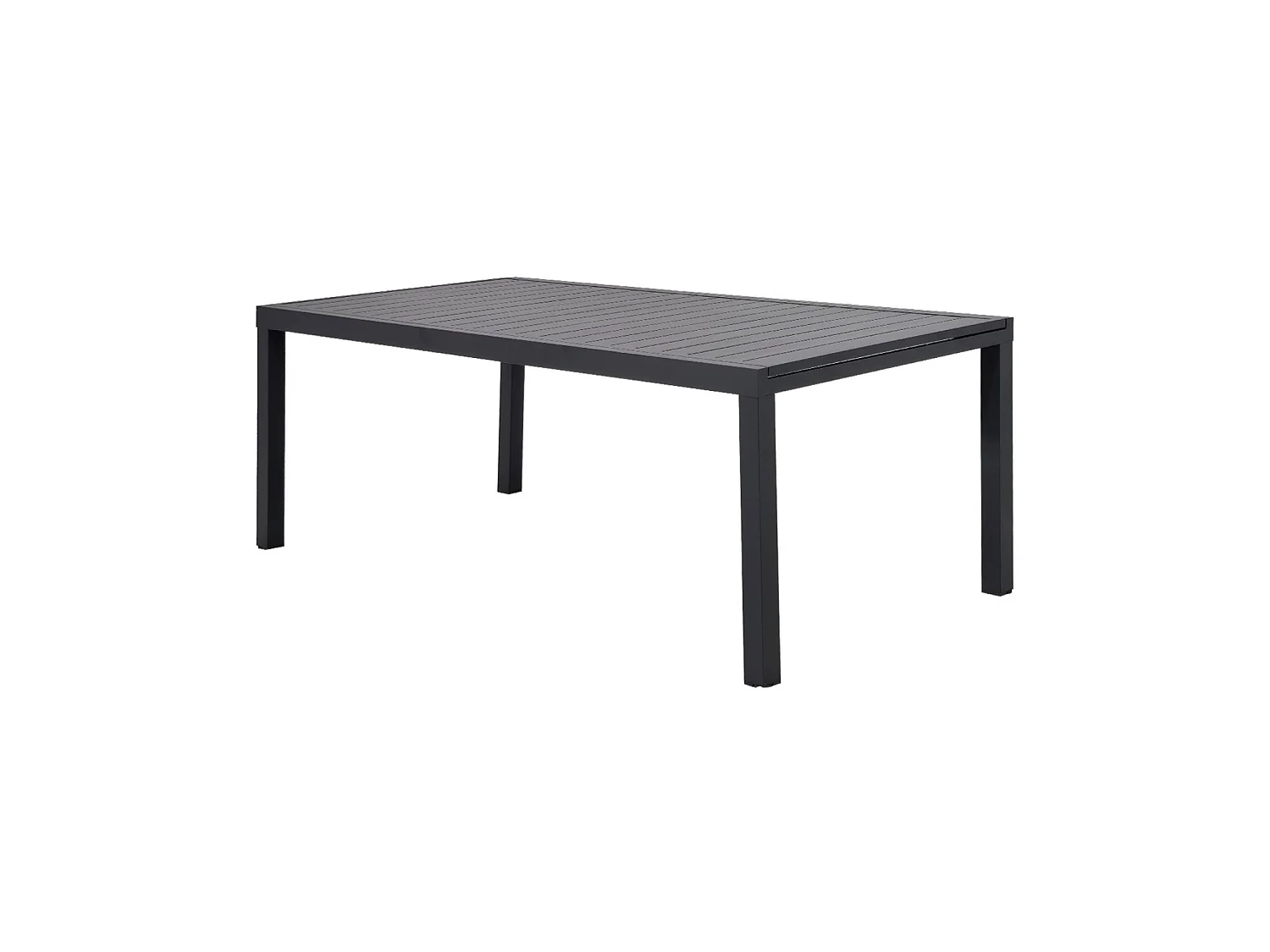 Table de jardin extensible aluminium 10-12 places anthracite - Elora