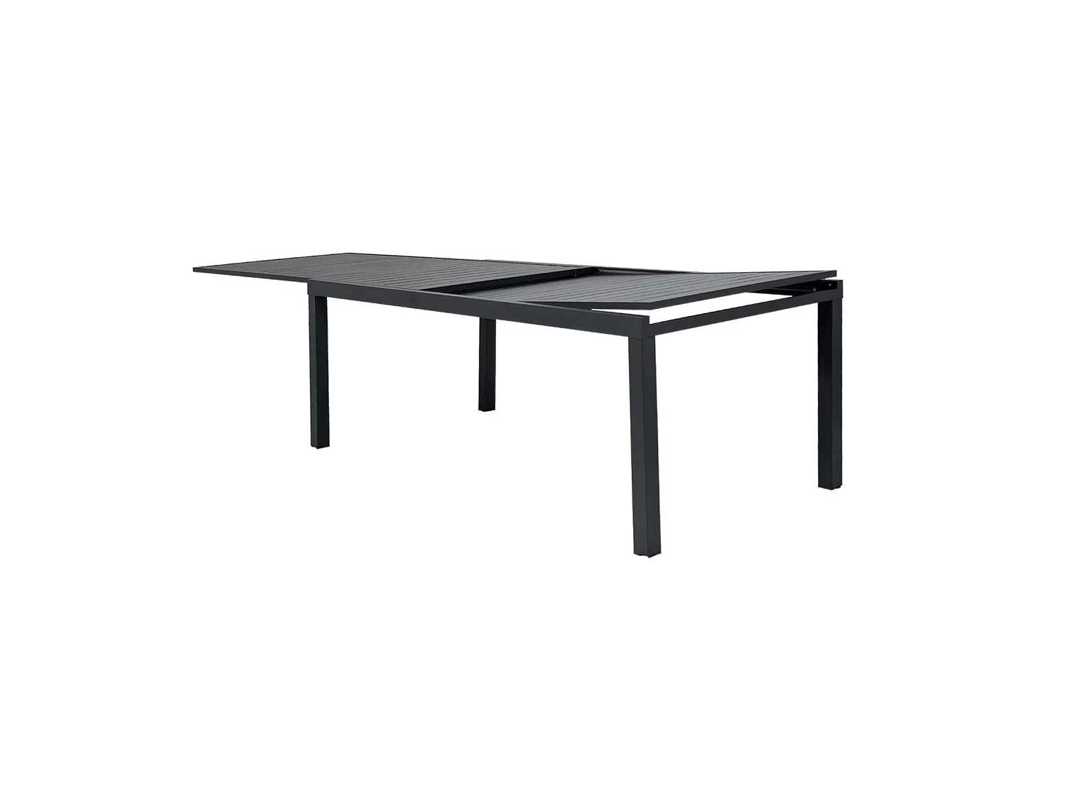 Table de jardin extensible aluminium 10-12 places anthracite - Elora