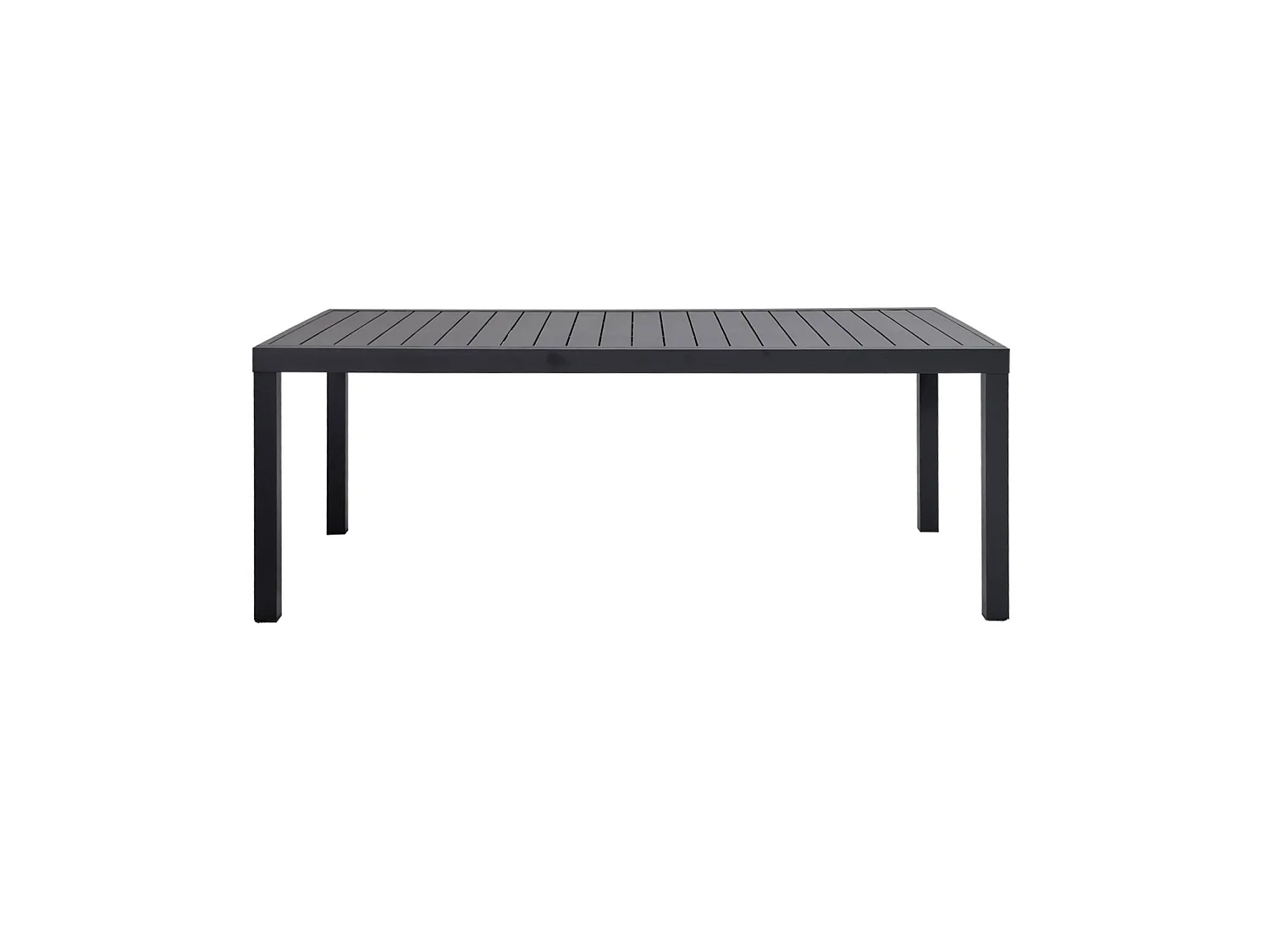 Table de jardin extensible aluminium 10-12 places anthracite - Elora