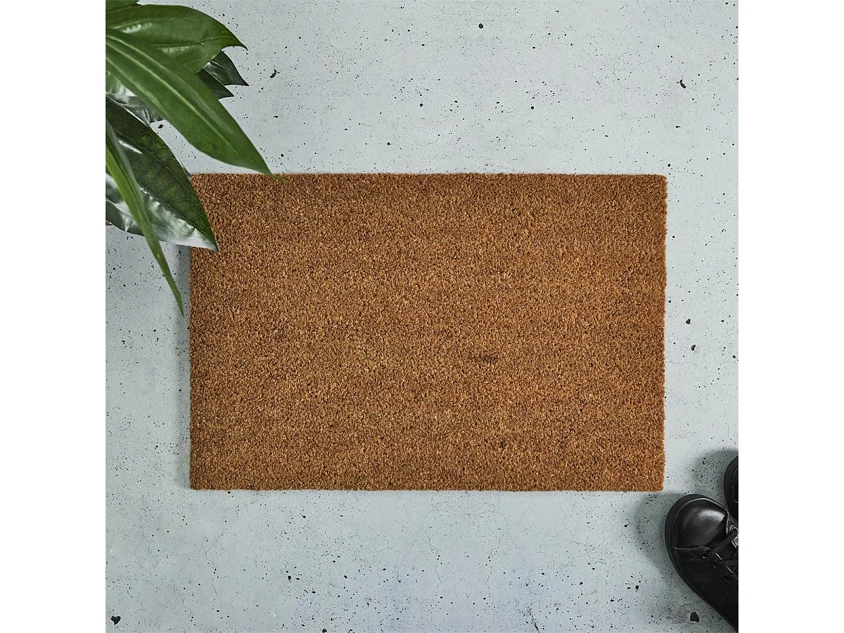 Tapis d'Entrée Brossant Coco 40x60cm, Ultra Efficace, Fibre Naturelle - QUORE