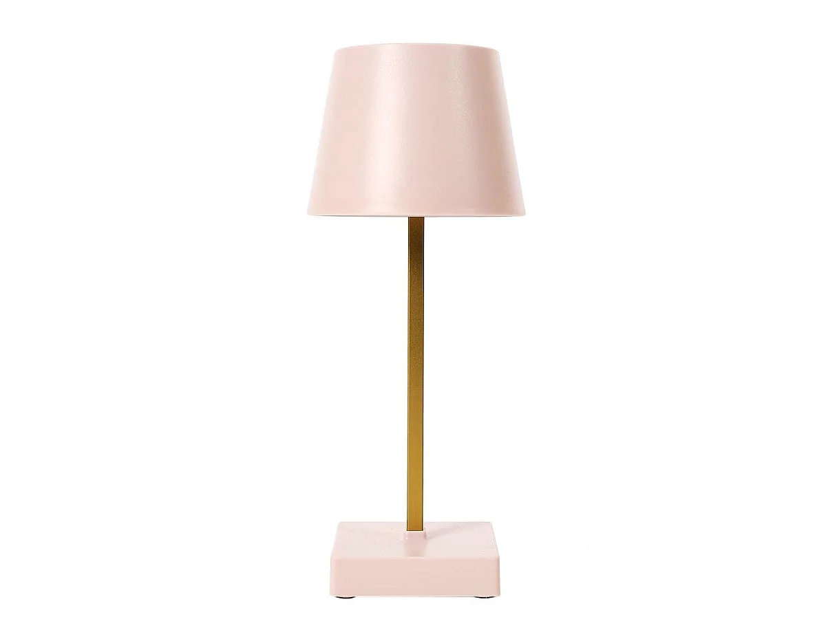Lampe à poser led tactile rose rechargeable USB avec 3 intensités de lumière blanche