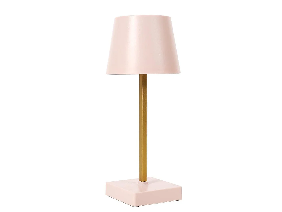 Lampe à poser led tactile rose rechargeable USB avec 3 intensités de lumière blanche