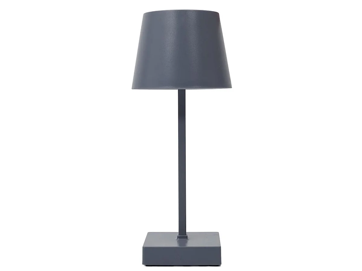 Lampe à poser led tactile gris rechargeable USB avec 3 intensités de lumière blanche