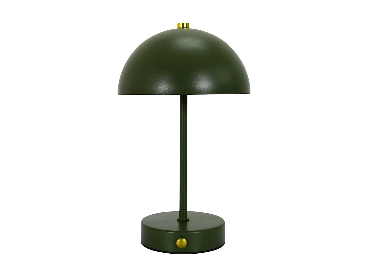Lampe à poser en métal vert rechargeable (H25cm)