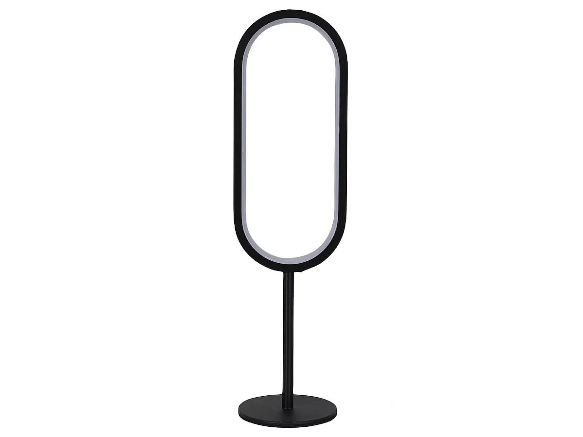 Lampe à poser led anneau 77 leds blanc chaud (H40,5cm) rechargeable USB
