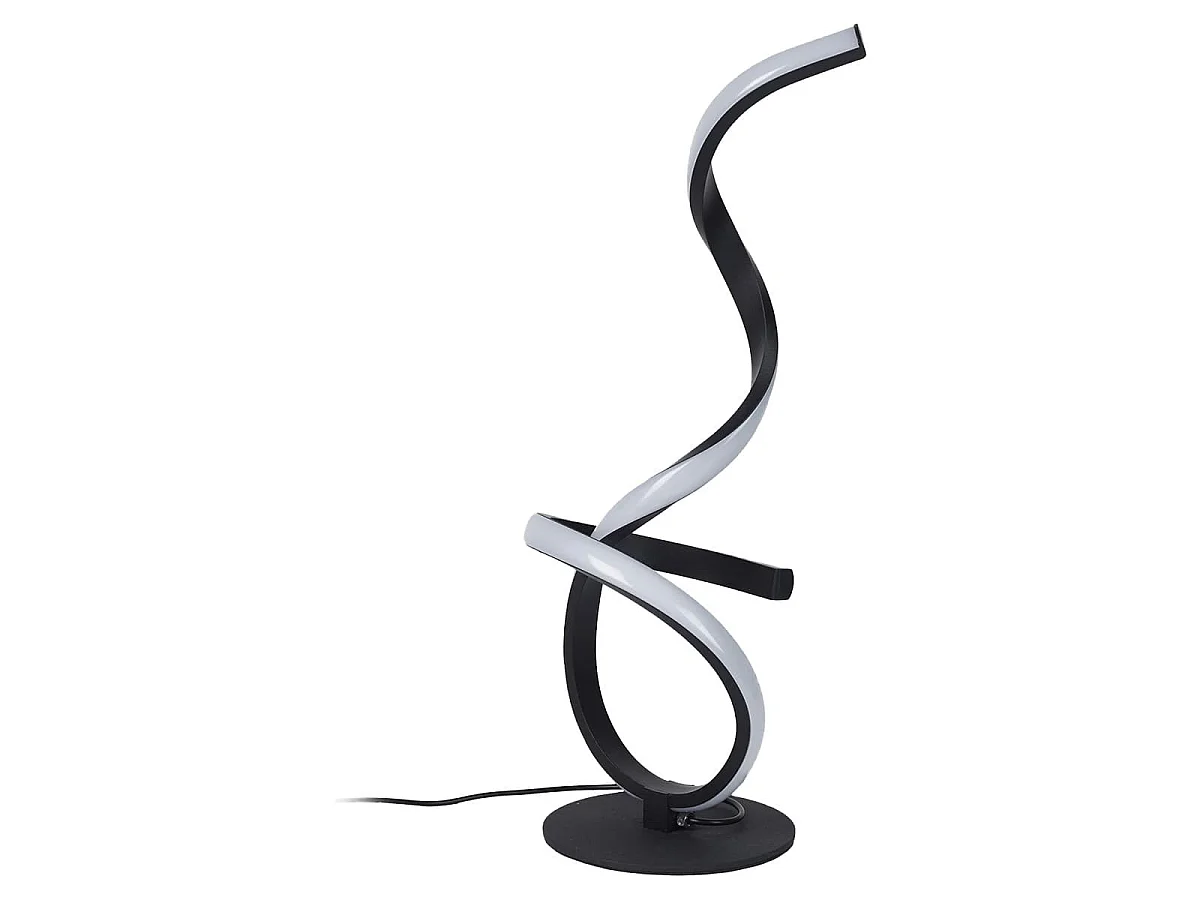 Lampe LED Design Noir et Blanche à Poser Eclairage Blanc Chaud - BIOLA