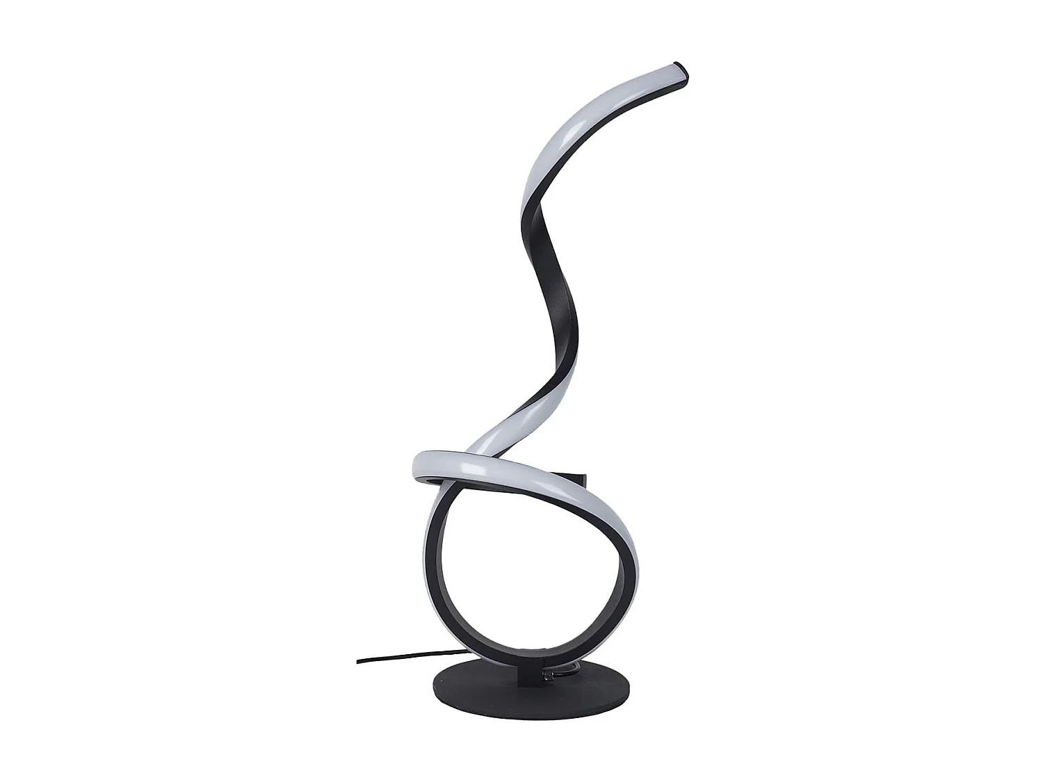 Lampe LED Design Noir et Blanche à Poser Eclairage Blanc Chaud - BIOLA