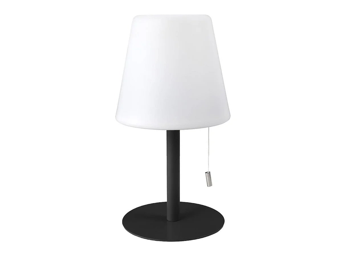 Lampe à poser en polypropylène noir led multicolore (H30cm) rechargeable USB
