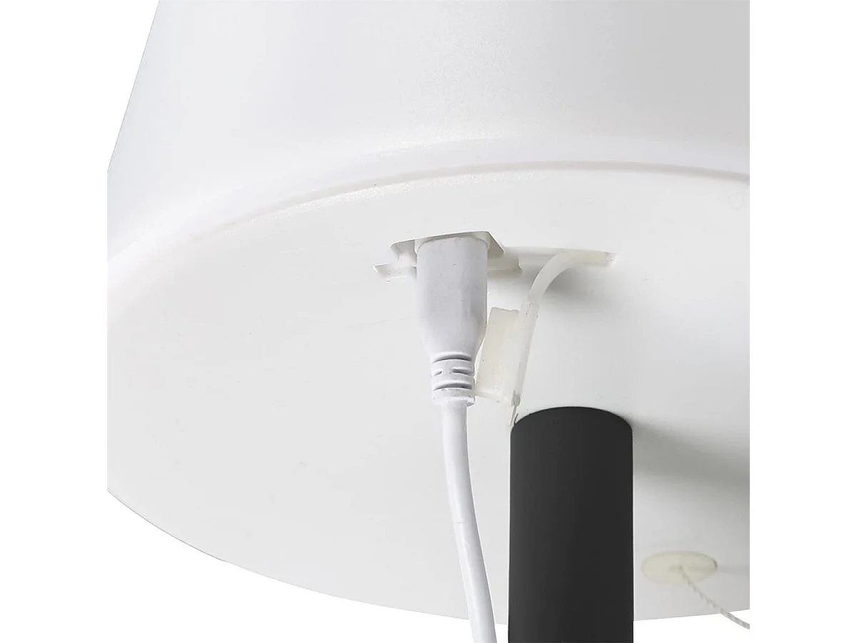 Lampe à poser en polypropylène noir led multicolore (H30cm) rechargeable USB