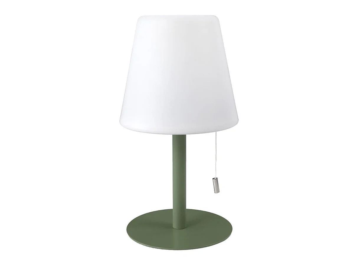 Lampe à poser en polypropylène vert led multicolore (H30cm) rechargeable USB