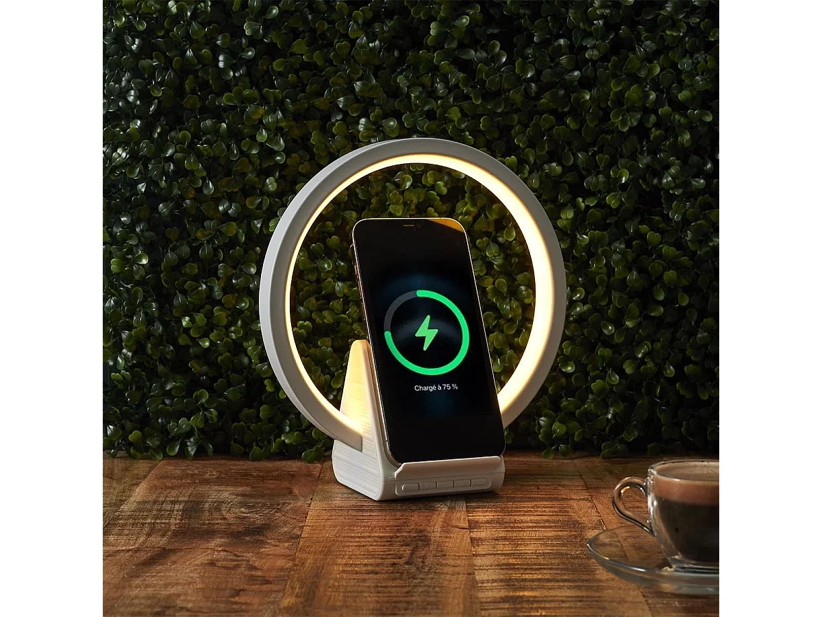 Lampe Chargeur Induction 5W avec Enceinte - ZOLAN