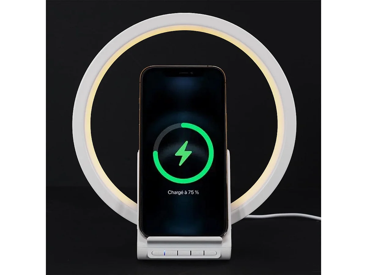 Lampe Chargeur Induction 5W avec Enceinte - ZOLAN