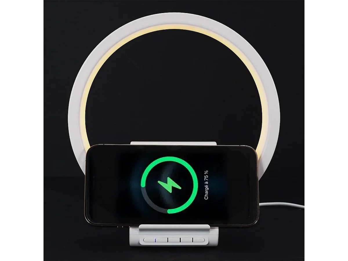 Lampe Chargeur Induction 5W avec Enceinte - ZOLAN