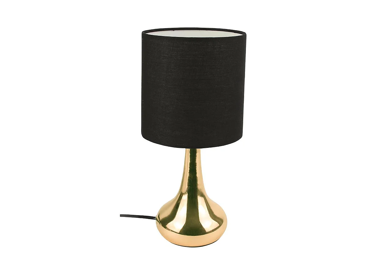 Lampe Tactile Noire et Dorée - TOUCH
