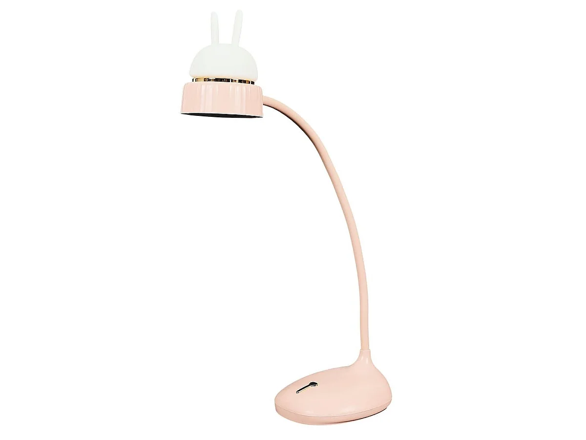 Lampe ou veilleuse de bureau led chat rose kawaii rechargeable avec 3 niveaux de luminosité