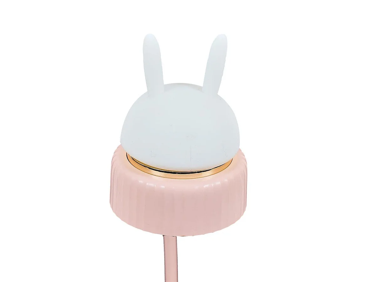 Lampe ou veilleuse de bureau led chat rose kawaii rechargeable avec 3 niveaux de luminosité